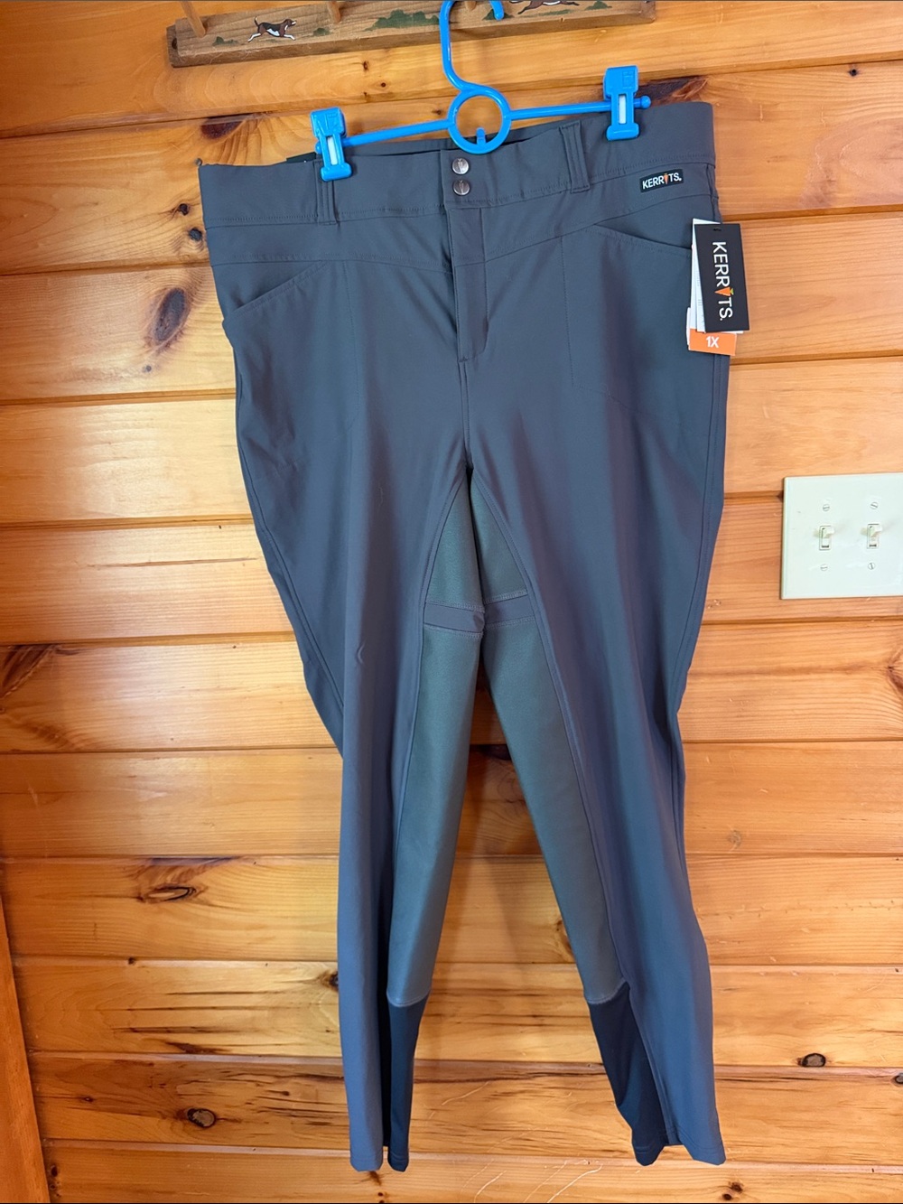 Kerrits Gray Full-Seat Riding Breeches, women’s 1X